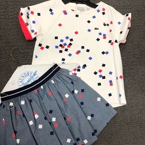 Cute girls Lacoste outfit. It’s a must have!